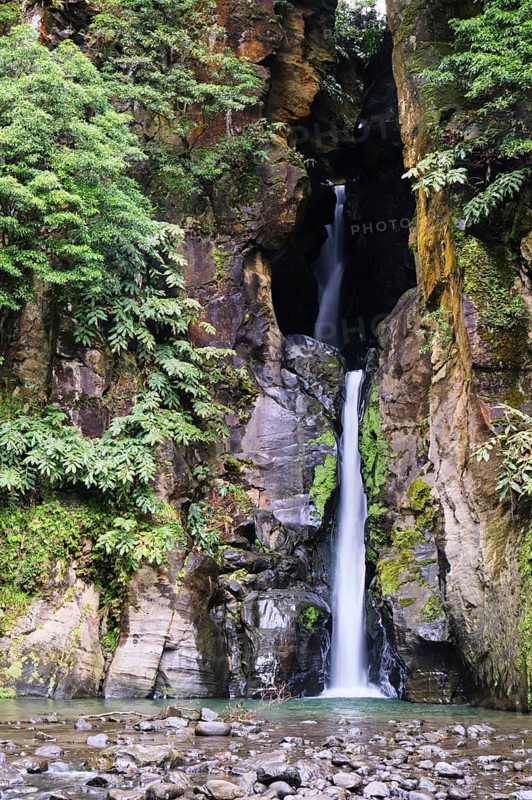 Salto do Cabrito waterfall, SÃ£o Miguel, Azores, Portugal