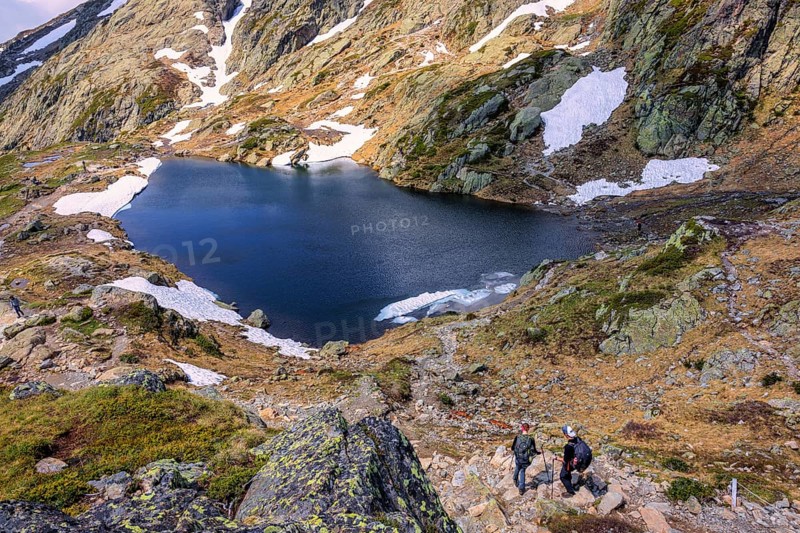 The lakes of ChÃ©serys, Chamonix, Haute Savoie, France