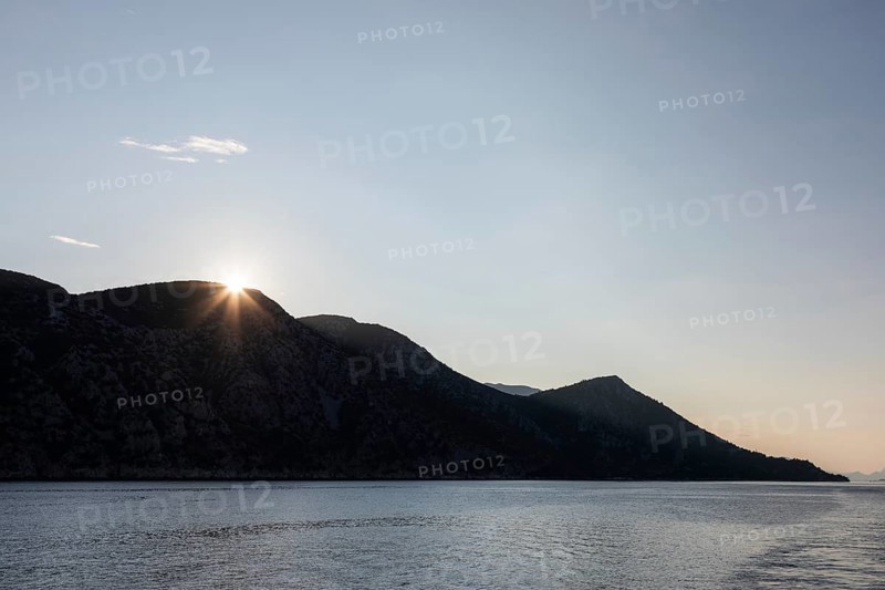 Sunrise over the PeljeÅ¡ac peninsula, Dalmatia, Croatia