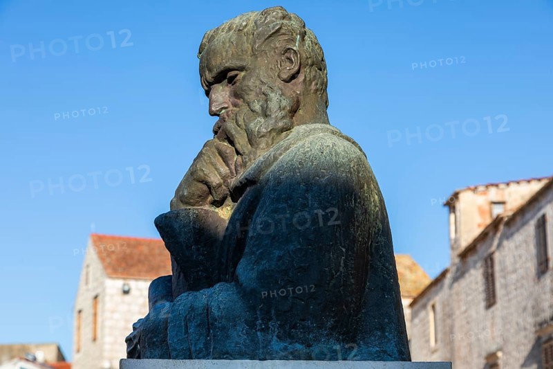 Monument to Petar HektoroviÄ‡, Starigrad, island of Hvar, Dalmatia, Croatia