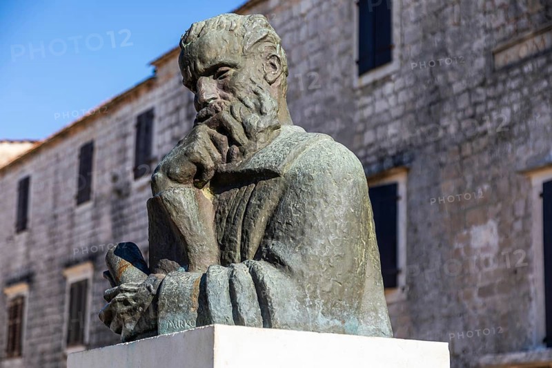Monument to Petar HektoroviÄ‡, Starigrad, island of Hvar, Dalmatia, Croatia