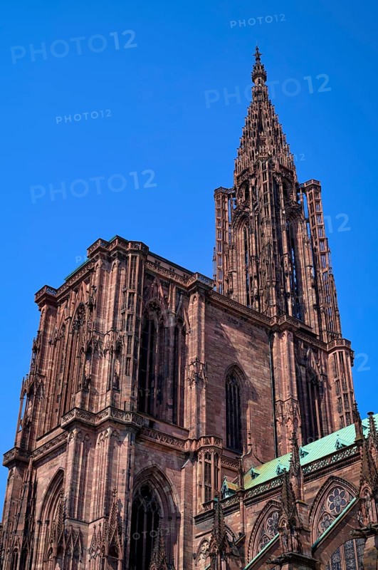 South side, Cathedral Notre-Dame, Strasbourg, Old Town, Bas-Rhin, Grand Est, Alsace, France