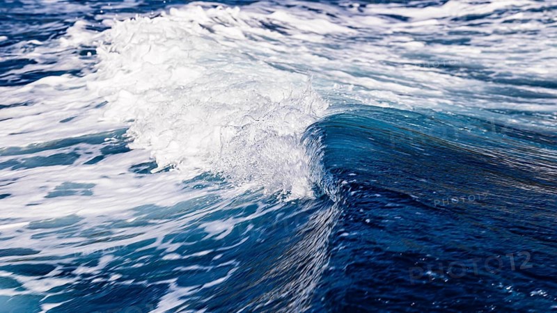 Foaming seawater wave, Elba Island, Tuscan Archipelago National Park, Tuscany, Italy
