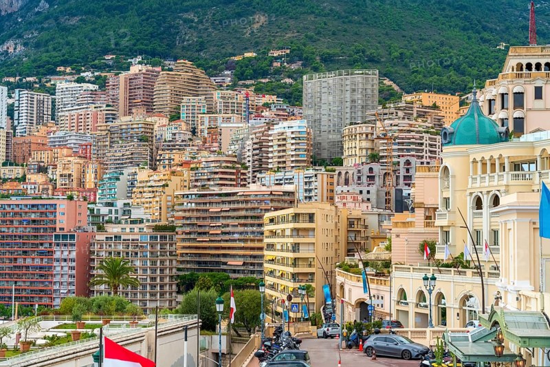 Impression of Monte Carlo in Monaco, a sovereign city-state and microstate on the French Riviera at the Mediterranean Sea