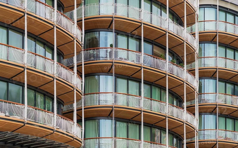 Architectural detail seen in Monte Carlo in Monaco, a sovereign city-state and microstate on the French Riviera at the Mediterranean Sea