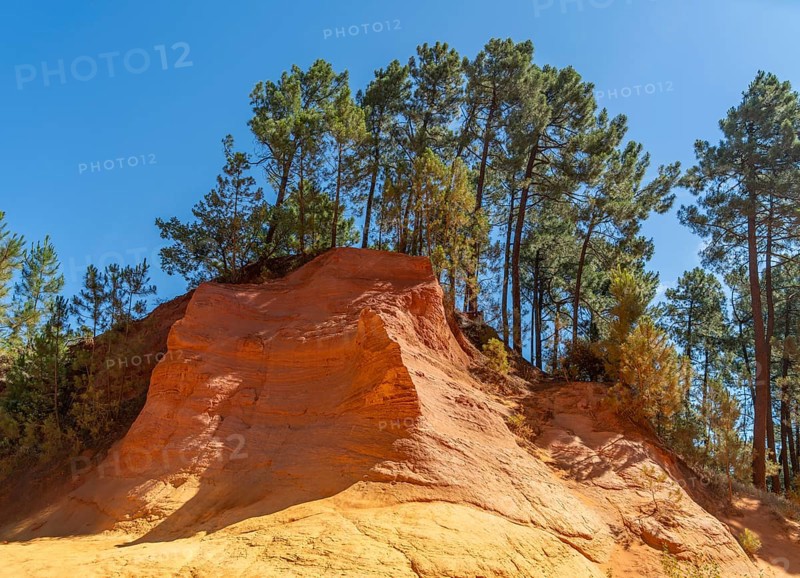 Ochre deposit near Roussillon, a commune in the Vaucluse department of the Provence region in southern France