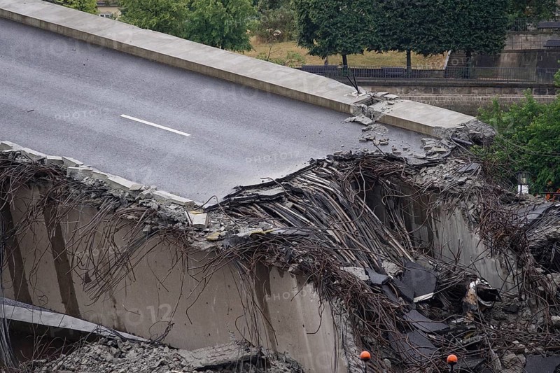 Condition of the Carola Bridge in Dresden on 12 July 2025, Saxony, Germany