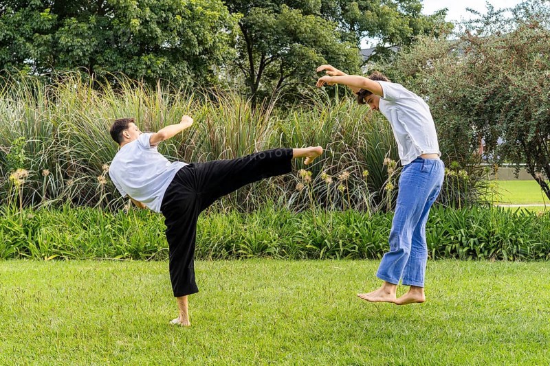 Mastering the art of Taekwondo in a natural set