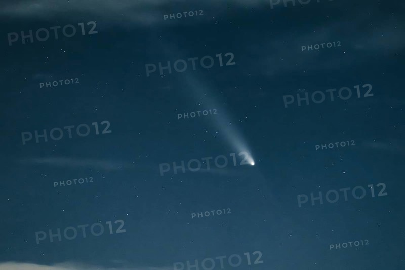 Comet C2023 A3 travelling through space. Frankfurt am Main, Hesse, Germany