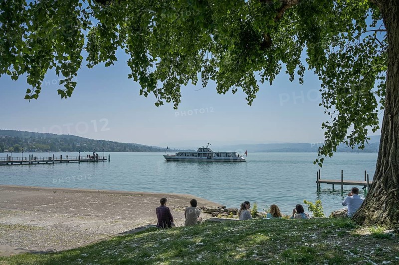 Lake Zurich, Zürichhorn park, Zurich, Switzerland