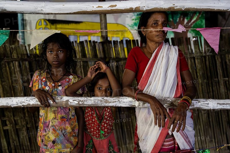 Members of the tea tribe community during celebrate the vibrant Karam Festival at a tea estate in Bokakhat, Assam, India, on 3 September 2025. Karam Puja, one of the most popular harvest festivals, is a celebration dedicated to the Karam tree. This tree symbolizes fertility, prosperity, and all things auspicious. During the festival, Karma dancers carry a branch of the Karam tree while singing and dancing
