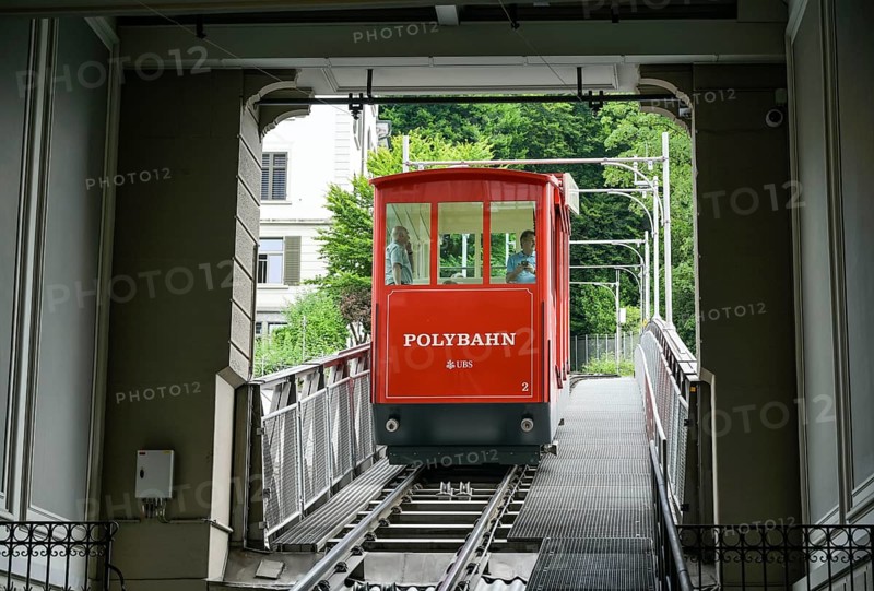 Polybahn funicular railway, Zurich, Switzerland