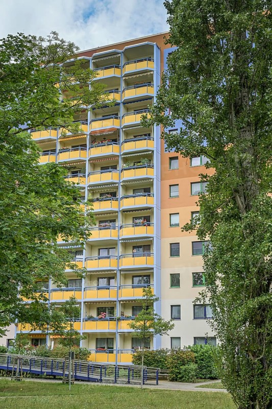 Prefabricated building, Zeppelinstraße, Potsdam, Brandenburg, Germany