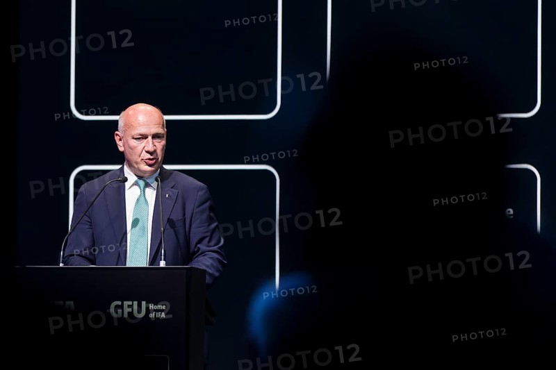 Kai Wegner (Governing Mayor of Berlin, CDU) speaks at the opening gala of the IFA consumer electronics exhibition in the CityCube, Berlin, 04/09/2025