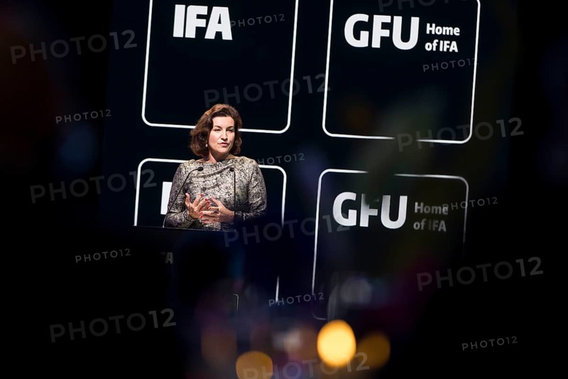Dorothee Bär (Federal Minister of Research, Technology and Space of the Federal Republic of Germany, CSU) speaks at the opening gala of the IFA Funkausstellung in the CityCube, Berlin, 4 September 2025