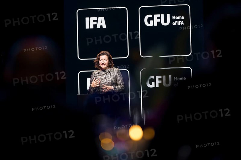 Dorothee Bär (Federal Minister of Research, Technology and Space of the Federal Republic of Germany, CSU) speaks at the opening gala of the IFA Funkausstellung in the CityCube, Berlin, 4 September 2025