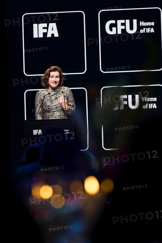 Dorothee Bär (Federal Minister of Research, Technology and Space of the Federal Republic of Germany, CSU) speaks at the opening gala of the IFA Funkausstellung in the CityCube, Berlin, 4 September 2025