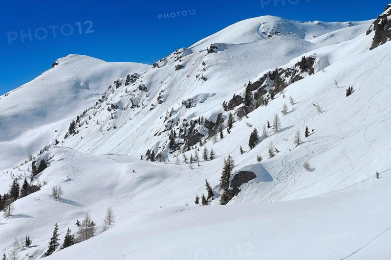 Alpe Tognola ski area, San Martino di Castrozza, Trentino, South Tyrol, Italy