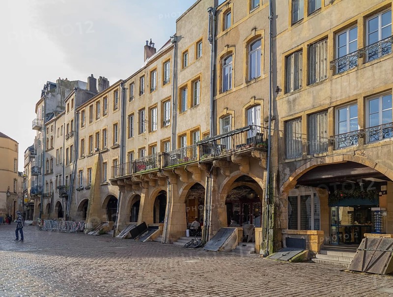 Impression around Place Saint-Louis in Metz, the capital city in the Lorraine region of France