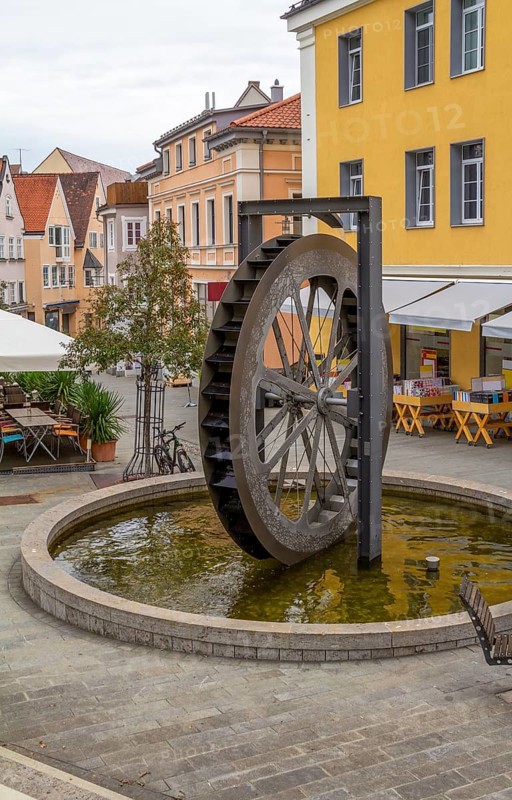 Scenery in Kempten, the largest town of Allgaeu in Swabia, Bavaria, Germany