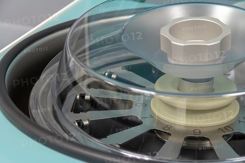 Detail of a centrifuge in a medical lab