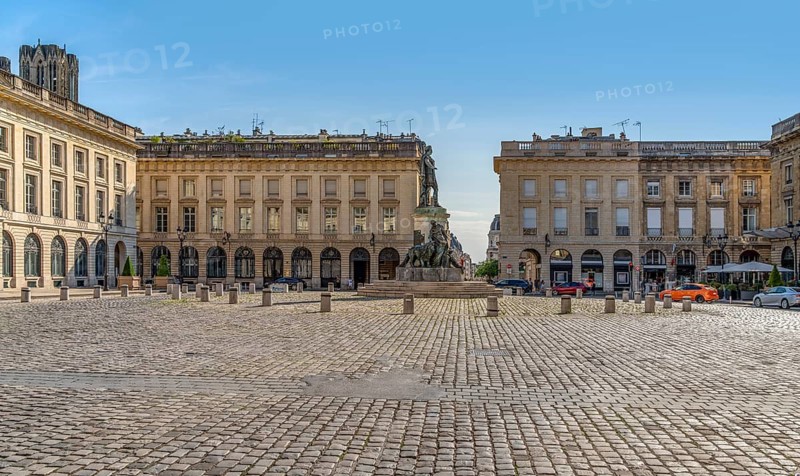 Impression around Place Royale in Reims, the most populous city in the French department of Marne