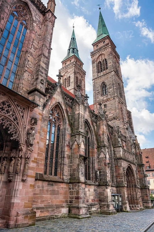 St Sebaldus church Nuremberg, a city in Franconia in the german state of Bavaria