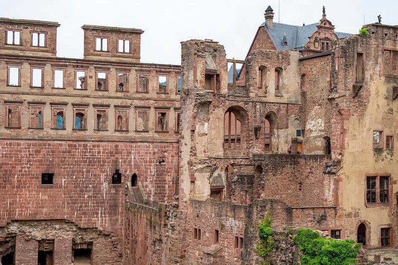 Detail of the Heidelberg castle in Germany