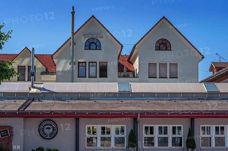 Three pointed gable facades, Dornbirn, Vorarlberg, Austria