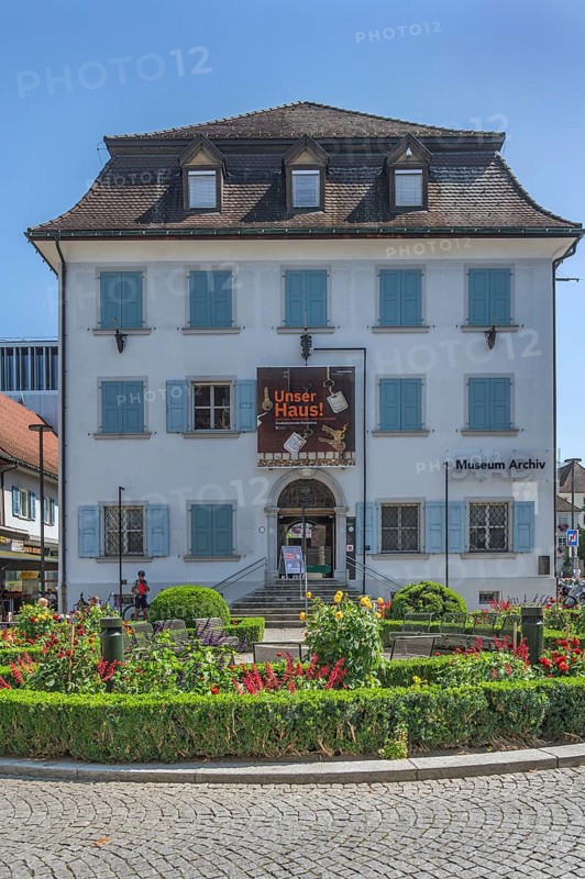 City museum with floral decorations, Dornbirn, Vorarlberg, Austria