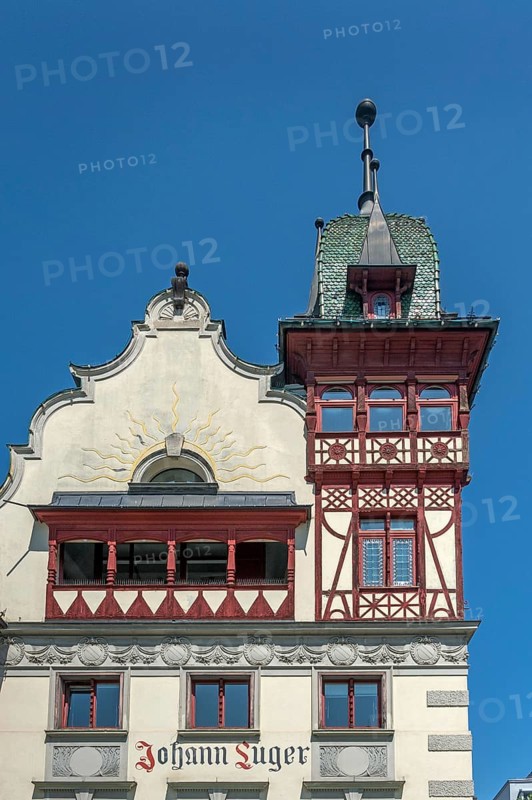 The Steinhauser or Johann Luger House on the market square, Dornbirn, Vorarlberg, Austria
