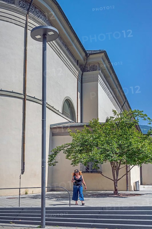 The Roman Catholic parish church of St Martin, west façade, Dornbirn, Vorarlberg, Austria