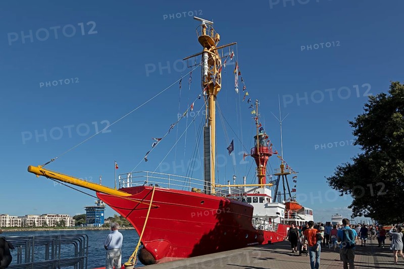 Lightship Elbe 1, Hanse-Sail, Unterwarnow, Warnemünde, Rostock, Mecklenburg-Western Pomerania, Germany