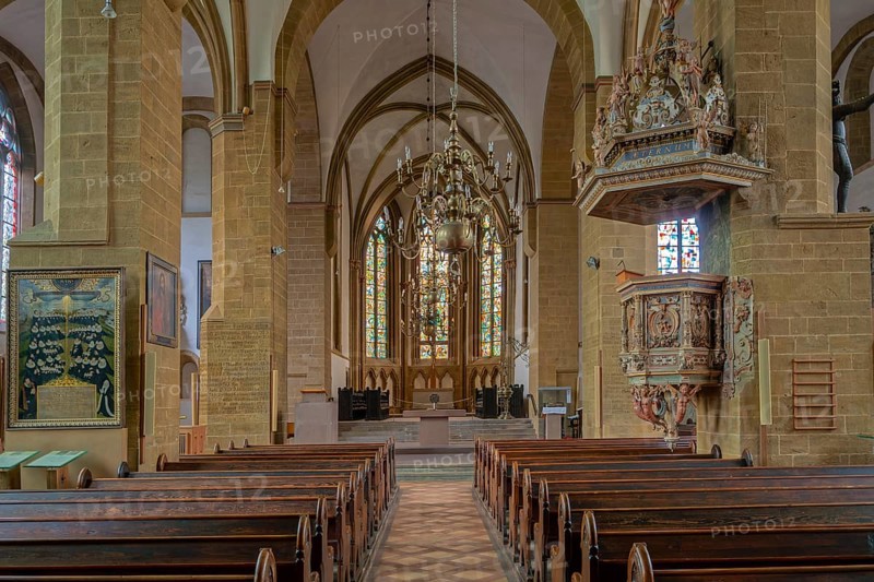 St Martini Church inside Minden Germany