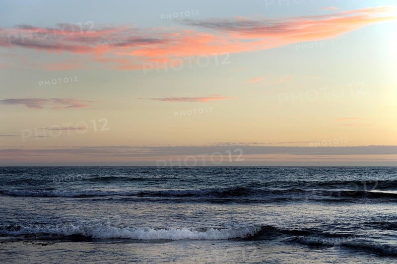 Sunset at the beach near Lancelin, Perth, Western Australia, WA, Indian Ocean, Australia