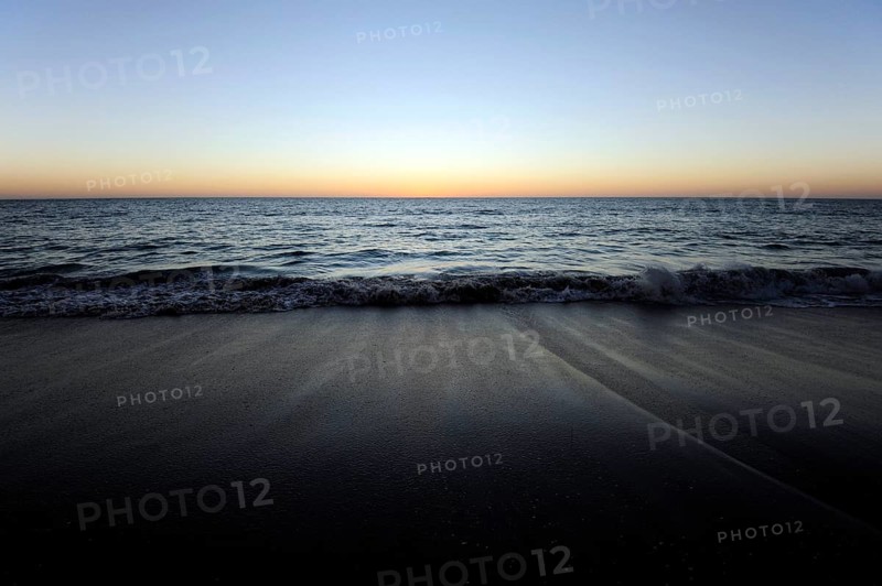Sunset on the beach at Cervantes, Perth, Western Australia, WA, Indian Ocean, Australia