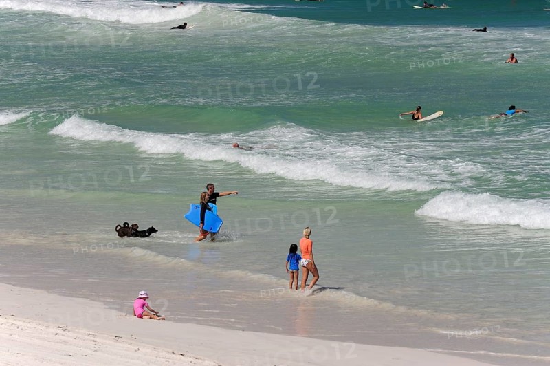 People on the beach near Lancelin, Perth, Western Australia, WA, Indian Ocean, Australia
