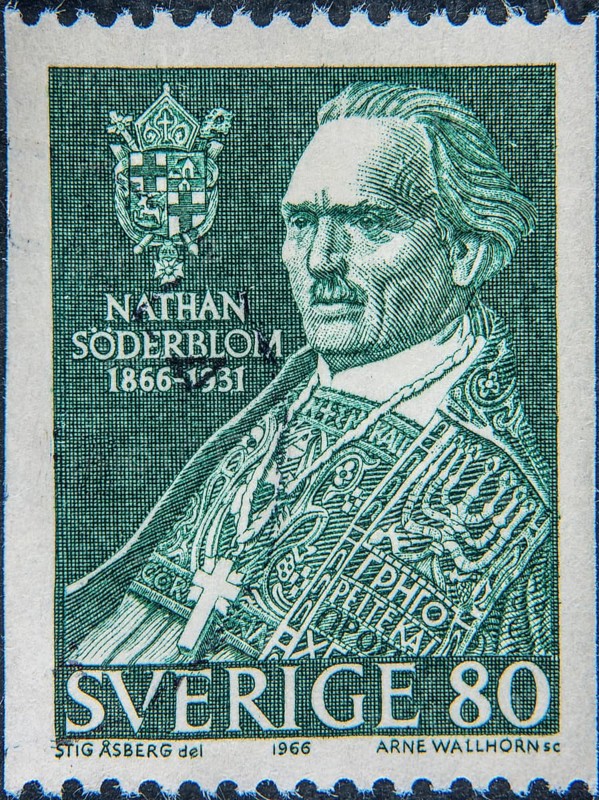 Jonathan (Nathan) Söderblom (1866-1931) was a Swedish theologian and historian of religion who was Archbishop of the Church of Sweden from 1914 to 1931. He was a member of the Swedish Academy from 1921 and received the Nobel Peace Prize in 1930 for his ecumenical peace work