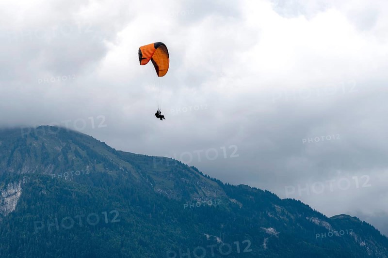 Paragliding tandem flight, Interlaken, Switzerland