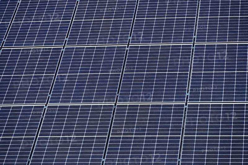 Solar system on a house roof in Hamburg, Germany
