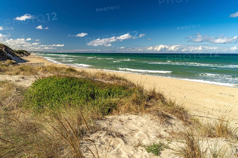 On the beach Spiaggia di Pilone, Ostuni, Apulia, Italy
