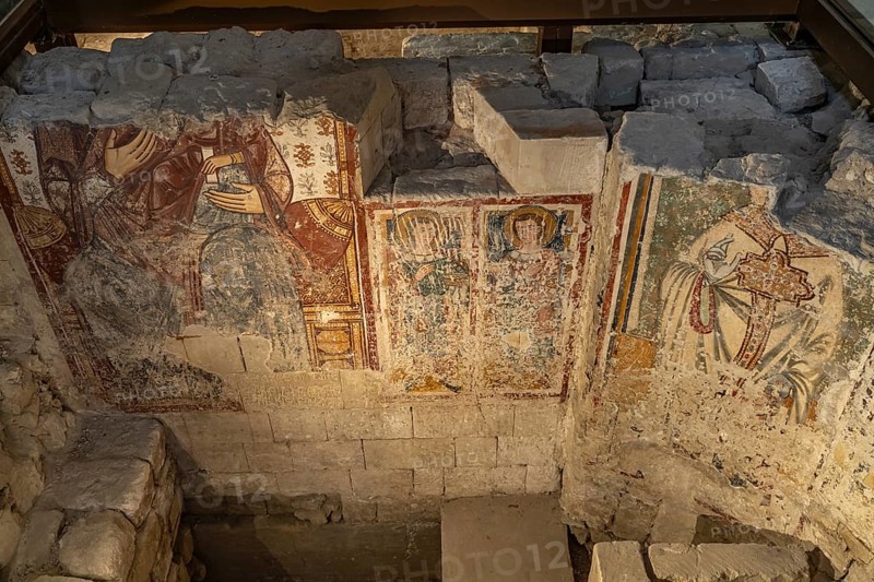 Frescoes in Matera Cathedral, Basilicata, Italy
