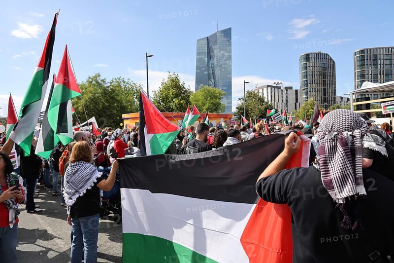 Several thousand people take part in a pro-Palestine demonstration under the slogan United 4 Gaza in Frankfurt am Main on 30 August 2025 in the Hafenpark, near the European Central Bank (ECB) . The rally is accompanied by a massive police presence. On 7 October 2023, the terrorist militia Hamas killed more than 1, 100 people in an attack on Israel. Since Israel's subsequent intervention in the Gaza Strip, there have been repeated pro-Palestinian demonstrations throughout Germany