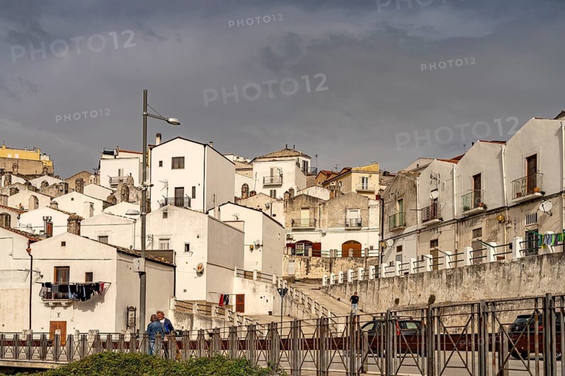Town view of Monte Sant'Angelo, Gargano, Apulia, Italy