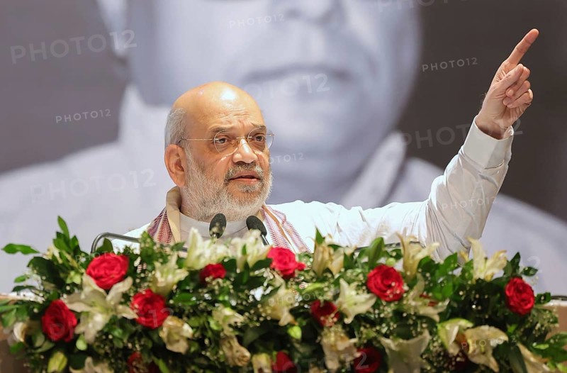 Union Home Minister Amit Shah attends the birth centenary celebrations of former Assam Chief Minister Golap Borbora in Guwahati, India on 29 August 2025
