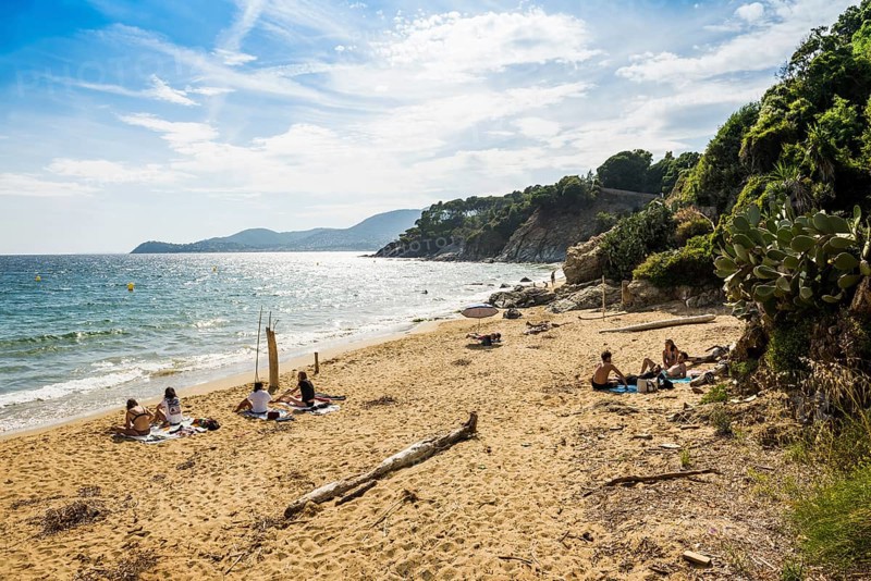 Beach, Plage de Sylvabelle, La Croix-Valmer, Saint Tropez, Var, French Riviera, Provence-Alpes-Cote d'Azur, Cote d Azur, France