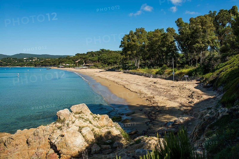 Beach, Plage de Gigaro, La Croix-Valmer, Saint Tropez, Var, French Riviera, Provence-Alpes-Cote d'Azur, Cote d Azur, France