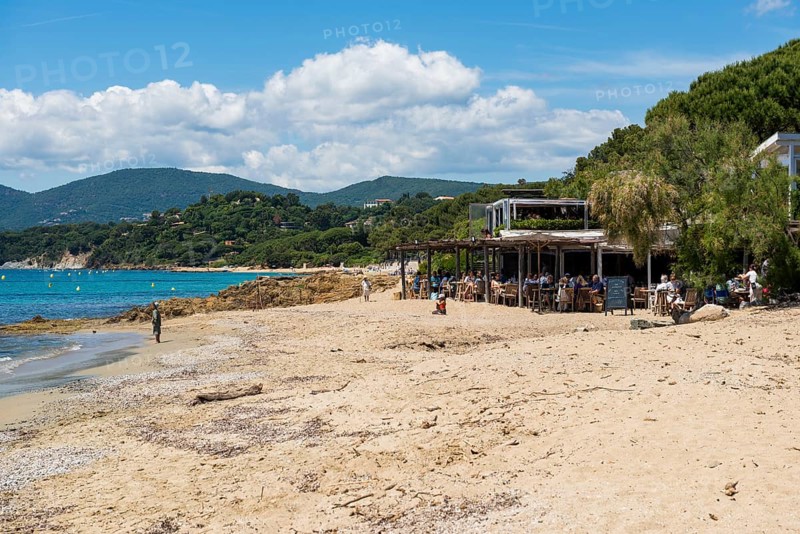 Beach, Plage de Gigaro, La Croix-Valmer, Saint Tropez, Var, French Riviera, Provence-Alpes-Cote d'Azur, Cote d Azur, France