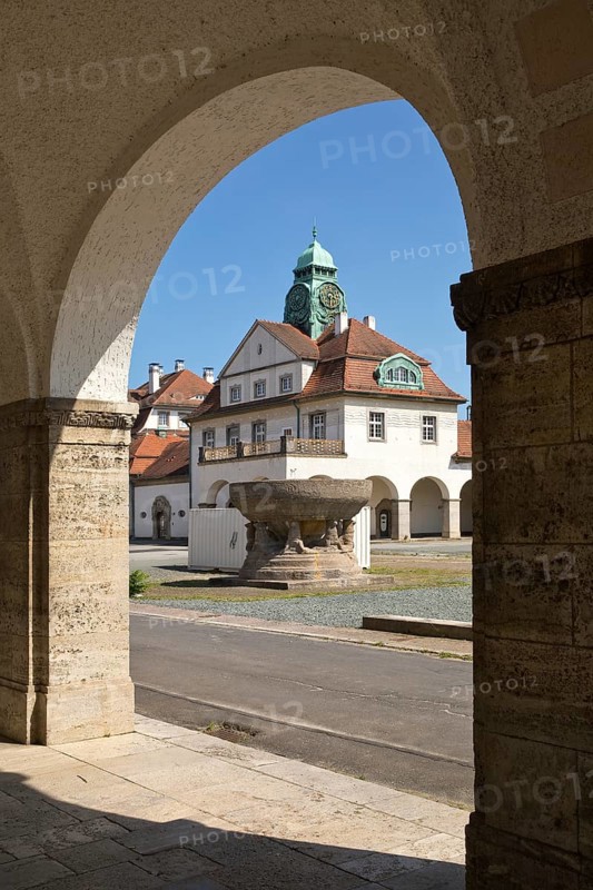 Sprudelhof, an important spa complex built between 1905 and 1911 in Art Nouveau style, Bad Nauheim, Hesse, Germany