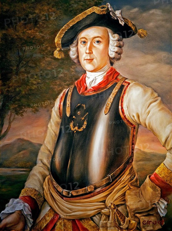 Portrait, Painting, Baron von Münchhausen, Münchhausen Museum, Münchhausenstadt Bodenwerder, Weserbergland, Lower Saxony, Germany
